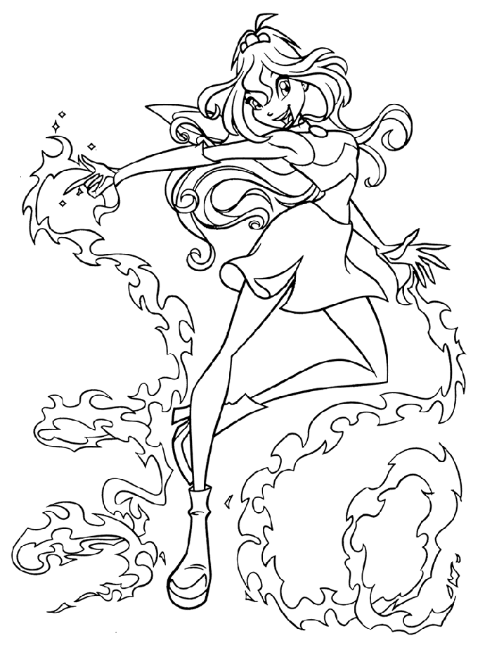 bloom winx club coloring pages - Clip Art Library