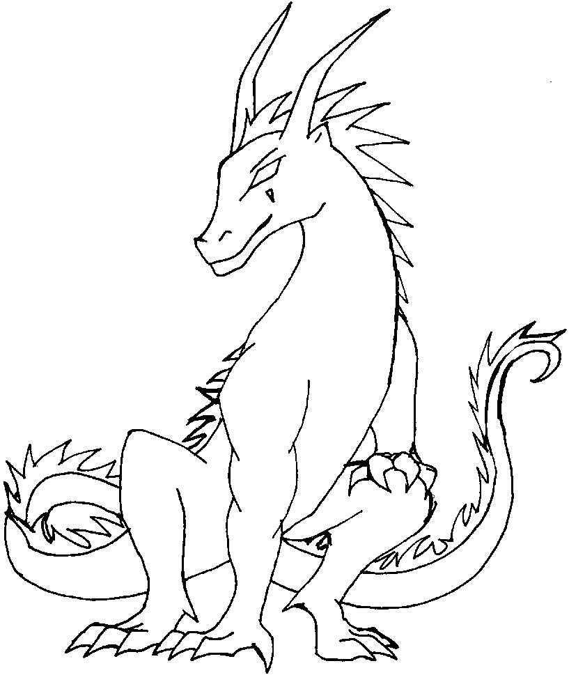 Cartoon Dragon Coloring Pages at GetDrawings | Free download