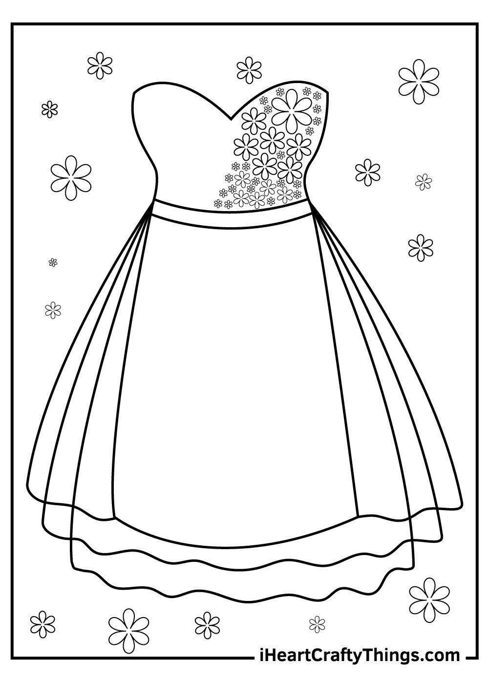 Printable Dress Coloring Pages Updated 21   Coloring Home