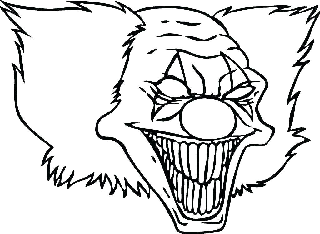 Outline Evil Clown Drawing - Novocom.top