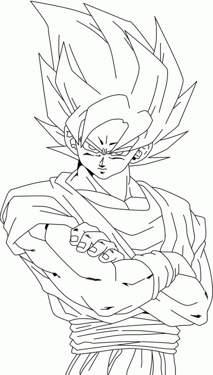 The Kindly Goku Coloring Pages PDF   Free Coloring Sheets   Super ...