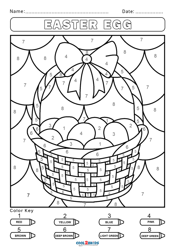 Free Color by Number Worksheets | Cool2bKids