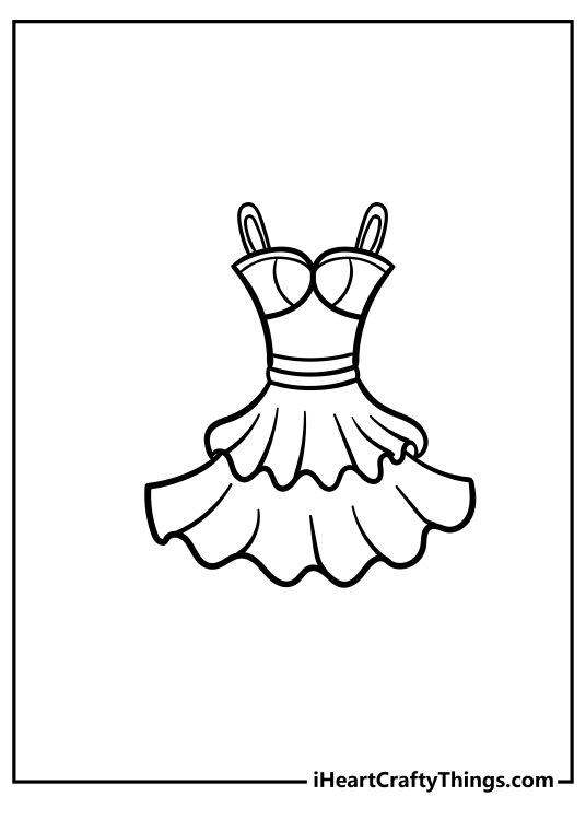 Printable Dress Coloring Pages (Updated 2023)