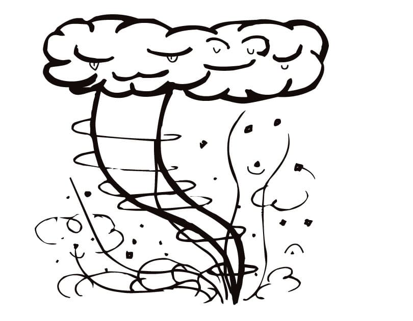 Free Printable Tornado Coloring Page - Free Printable Coloring Pages for  Kids