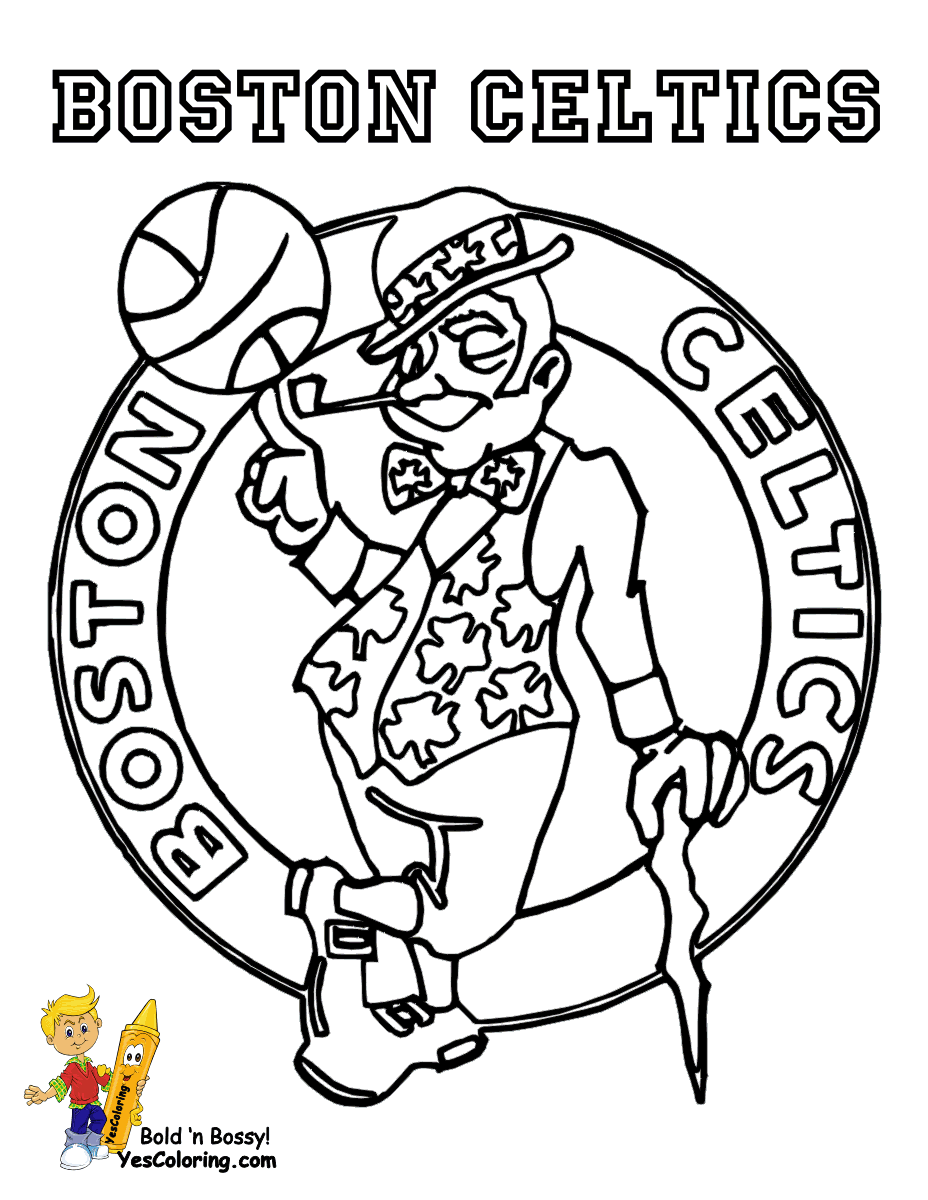 Boston Celtics Coloring Pages - Get Coloring Pages