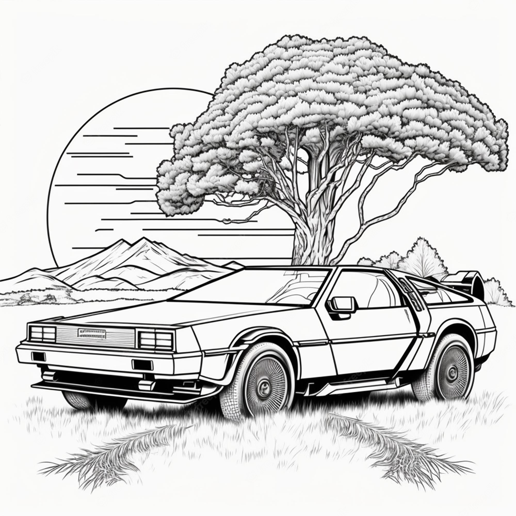 800+ Cars Coloring Pages Pictures