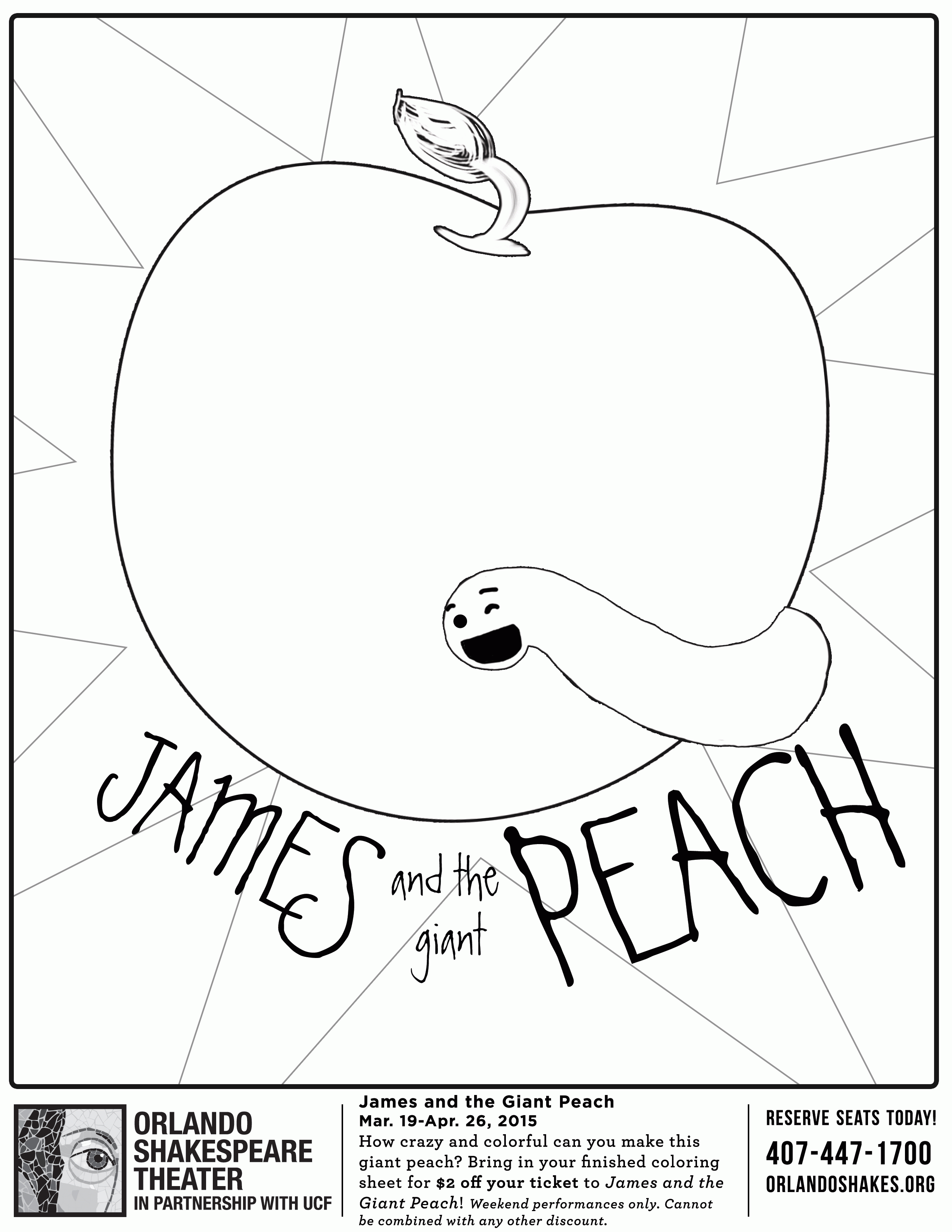 James and the Giant Peach Coloring Page