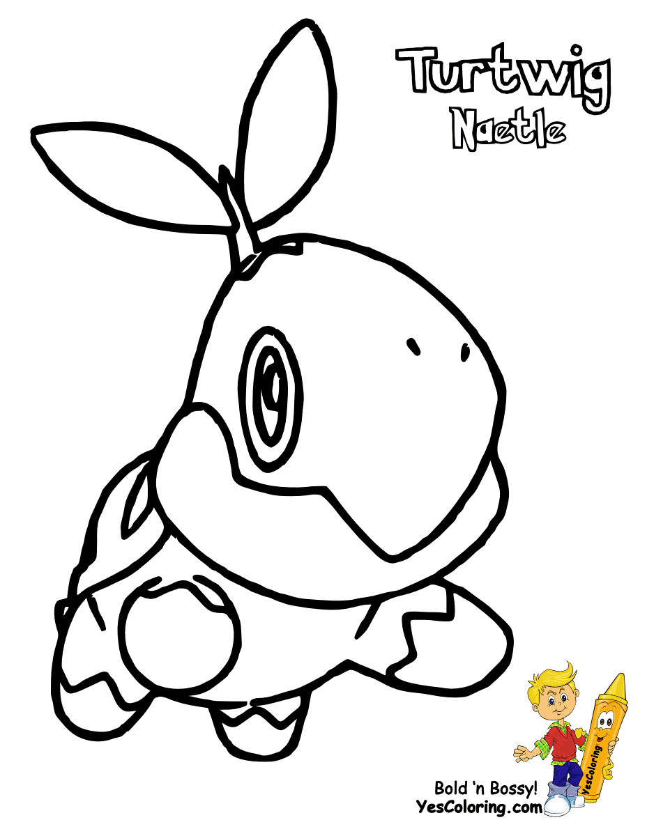 Turtwig Coloring Page