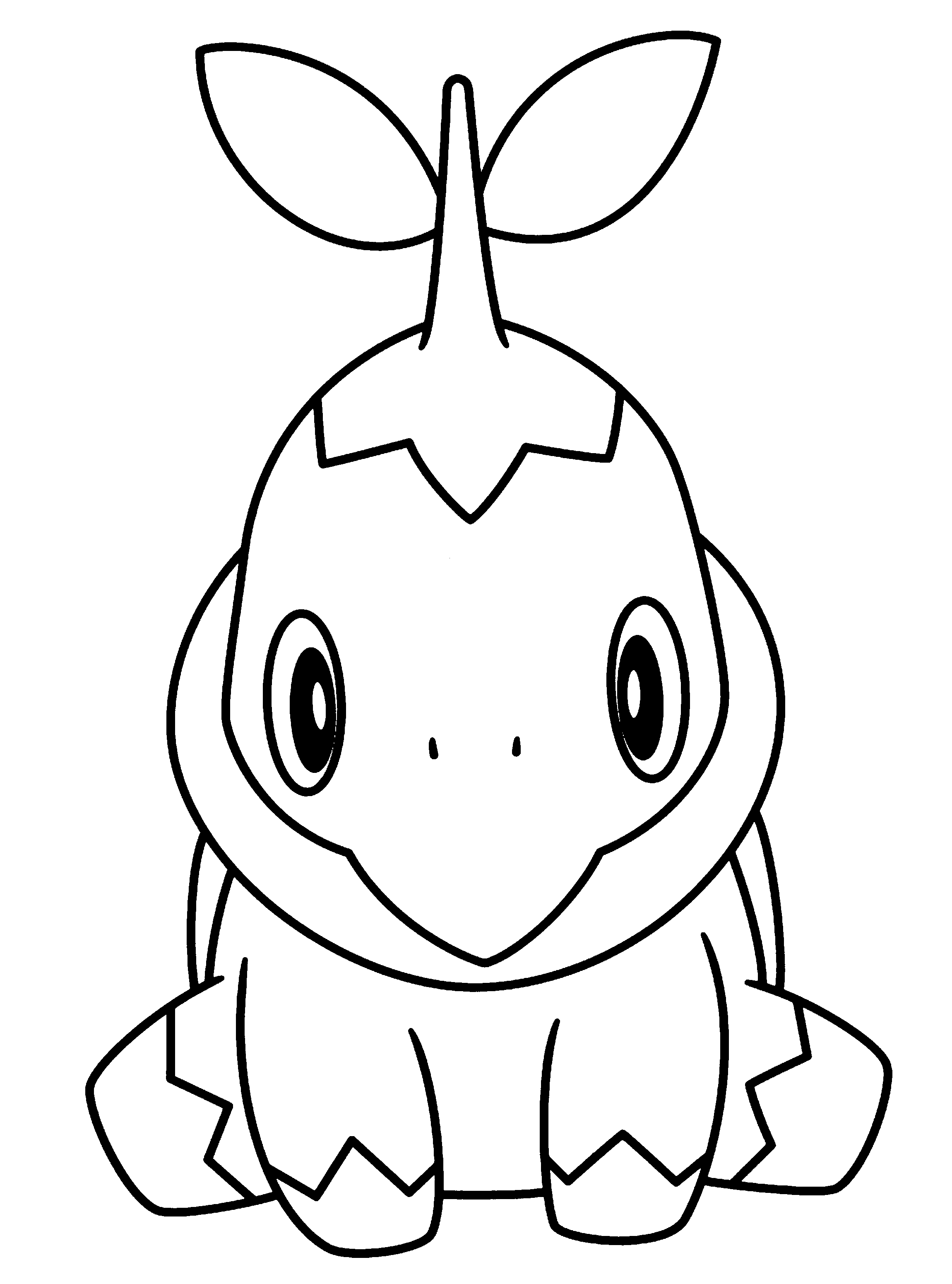 Pokemon Turtwig Coloring Page - Coloring Home