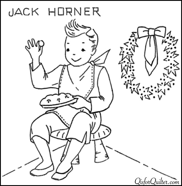Little Jack Horner Coloring Page