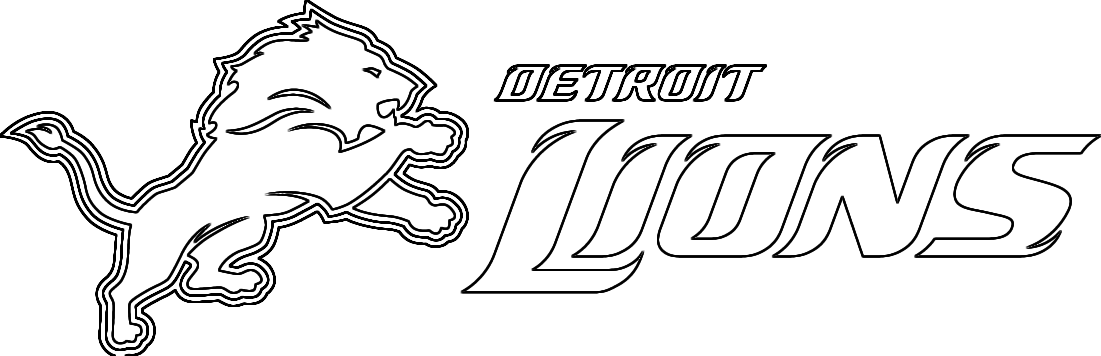 Detroit Lions Logo Coloring Page