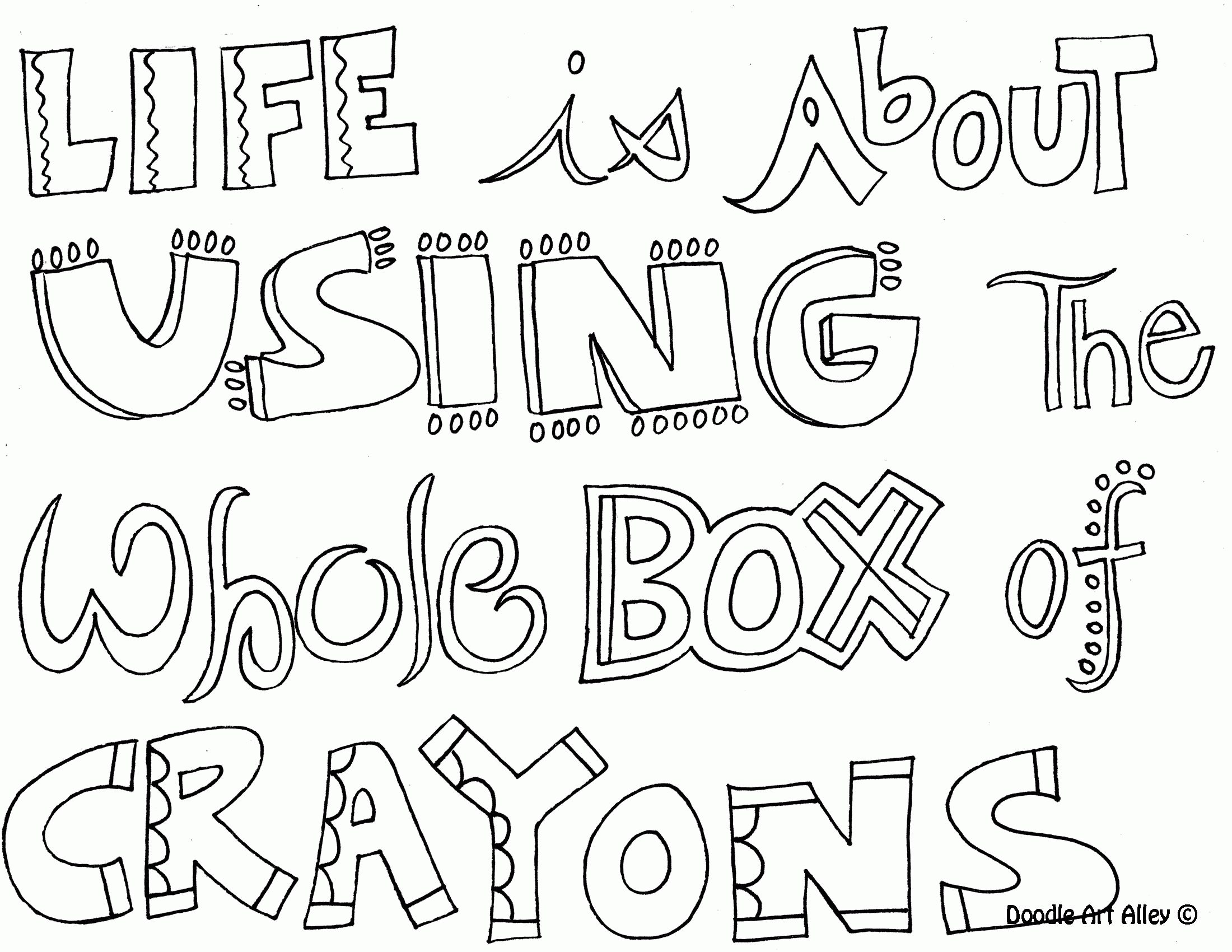 Alphabet ~ Printable Teen Quote Coloring Pages ~ Coloring Tone
