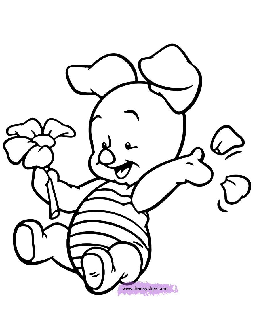 Baby Disney Cartoon Coloring Pages Coloring Home