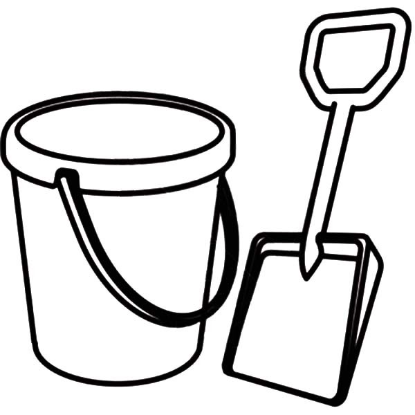 Picture of Shovel and Beach Bucket Coloring Pages | Best Place to ... -  ClipArt Best - ClipArt Best