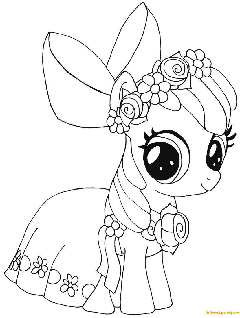 My Little Pony Apple Bloom Coloring Page   Free Coloring Pages ...