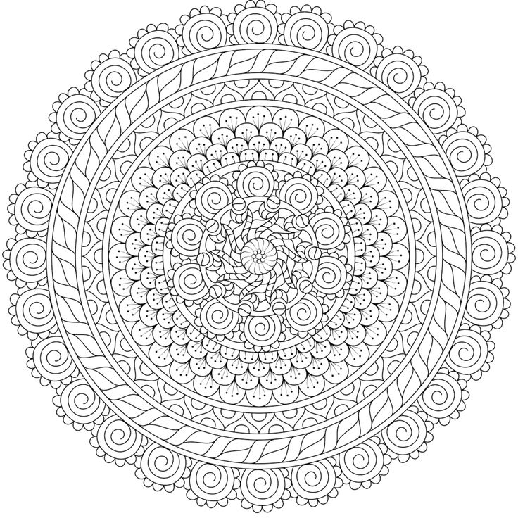 Mandala Coloring Pages For Adults at GetDrawings | Free download