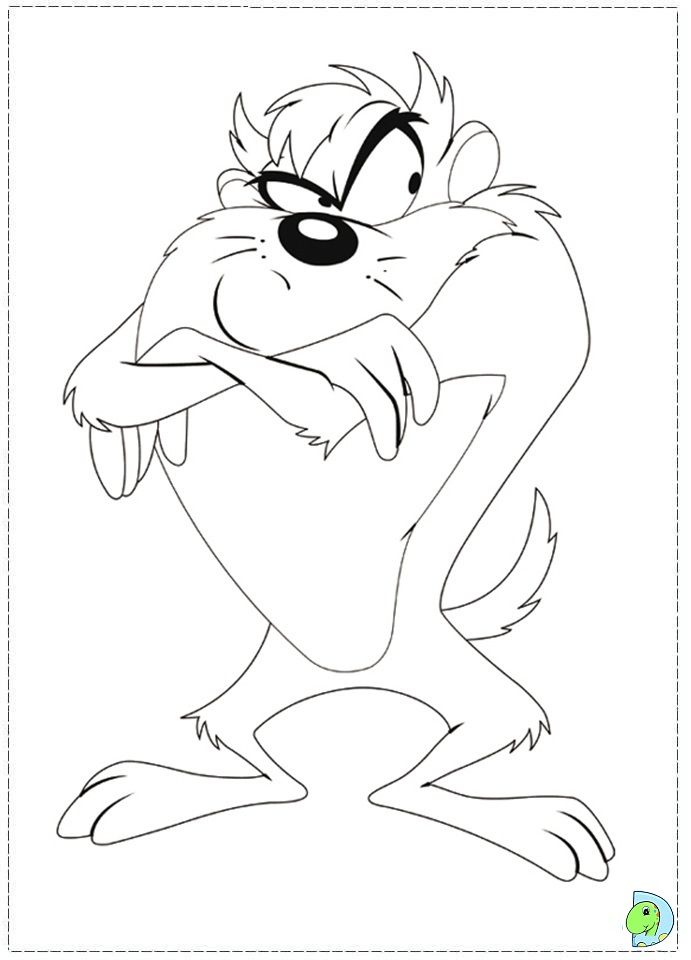 paragraph drawing of taz Colouring Pages (page 3)