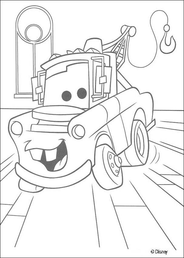 Cars coloring pages - Red the fire truck