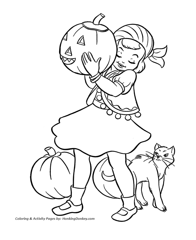 Halloween Costume Coloring Pages - Gypsy Girl Halloween Costume |  HonkingDonkey