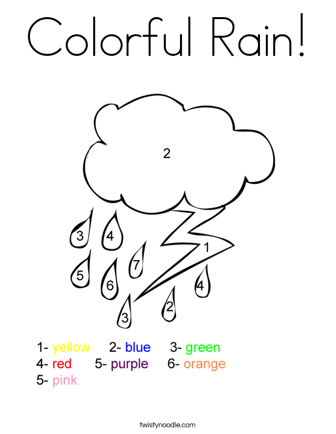 coloring pages for rain  coloring home