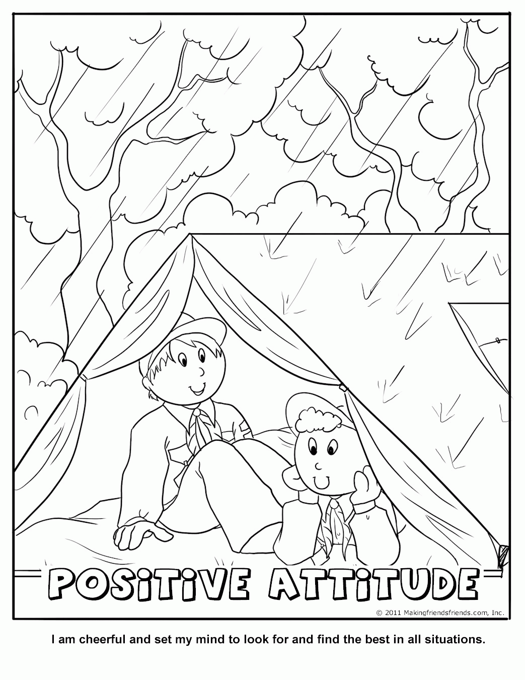 Amazing of Gallery Of Cub Scout Coloring Page Core Value #2531