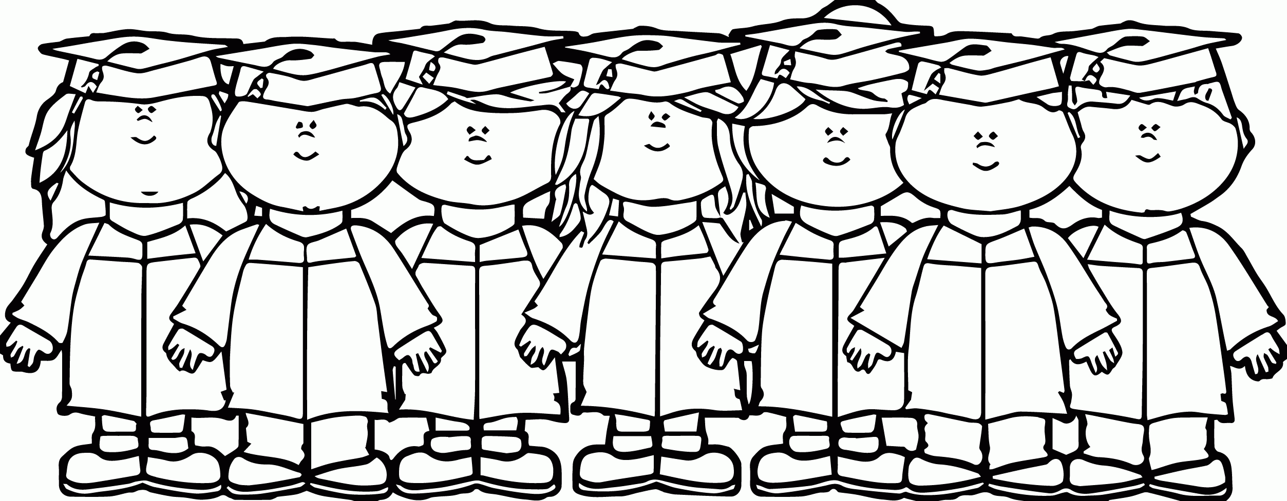 Preschoolers Graduation Coloring Pages To Download And Print For ...