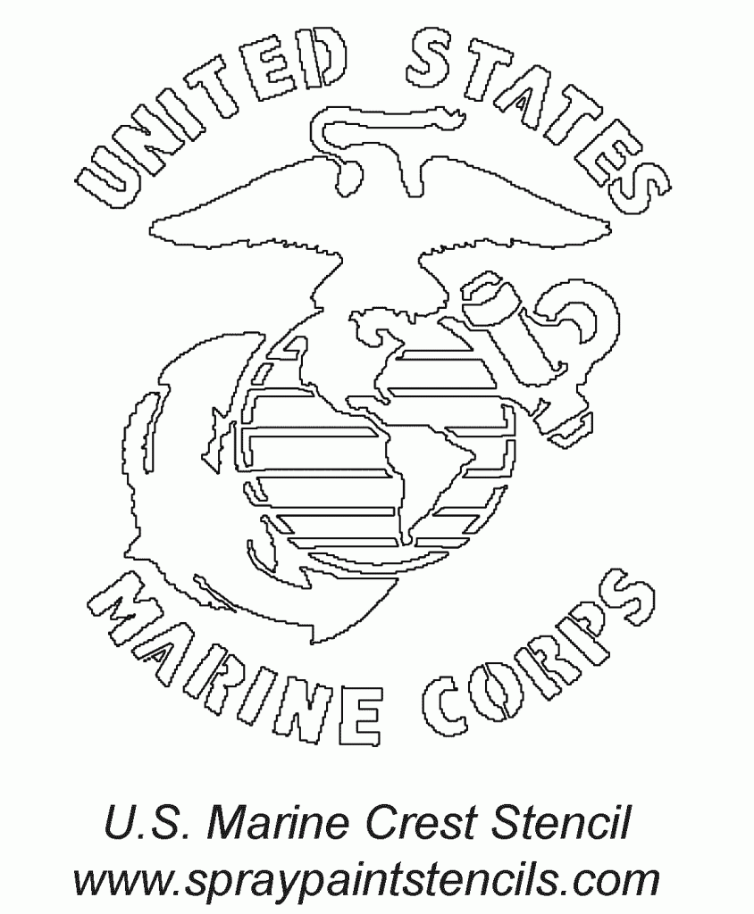 Marine Coloring Page - Coloring Home