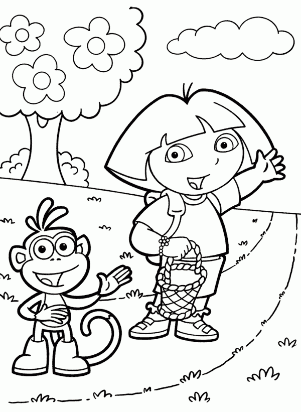 Popular Free Coloring Pages Of Dora The Explorer, Extent Dora The ...