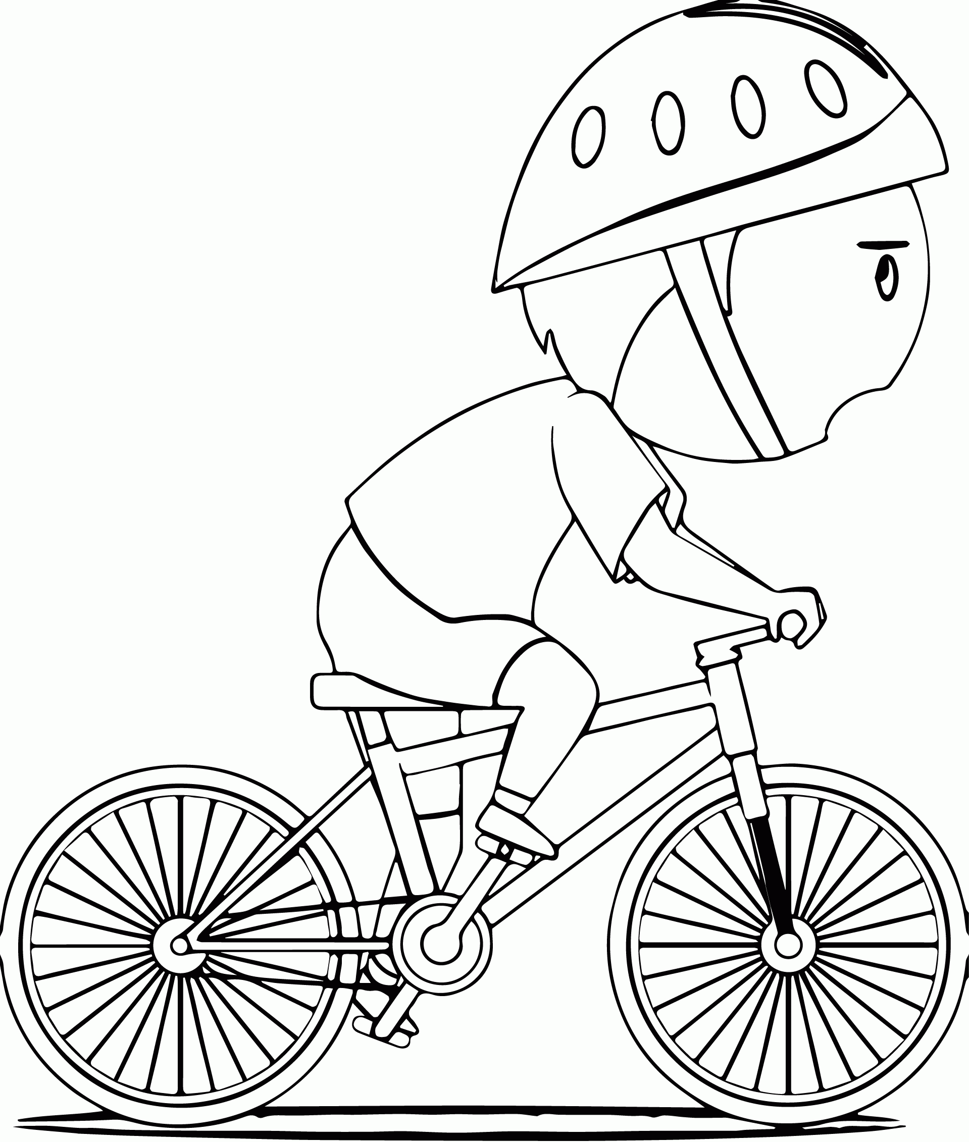 Biycle Coloring Pages | Wecoloringpage