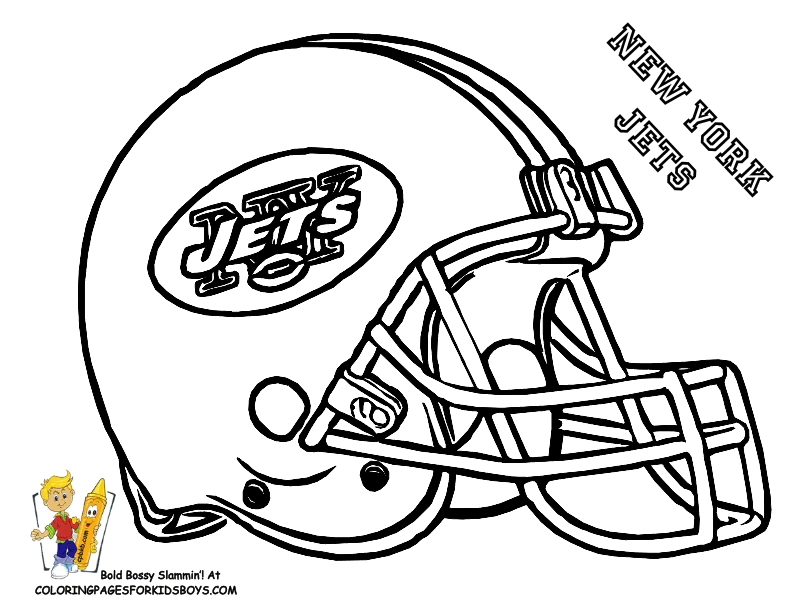 Coloring Football Helmets - Coloring Pages for Kids and for Adults