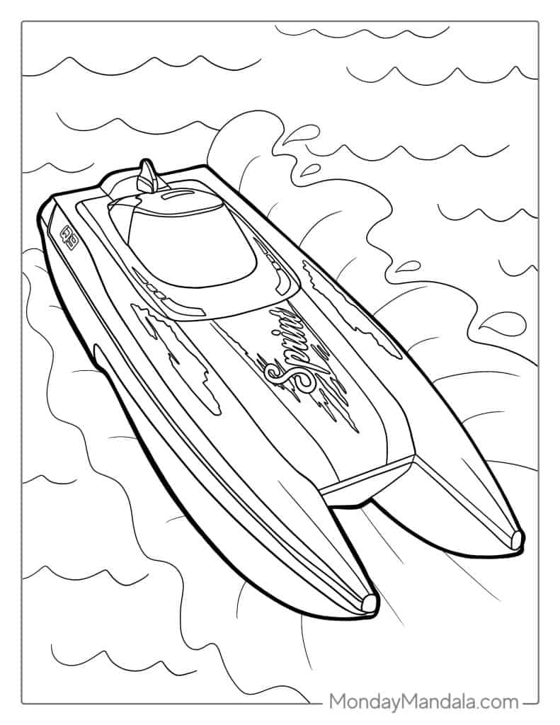 32 Boat & Ship Coloring Pages (Free PDF Printables)
