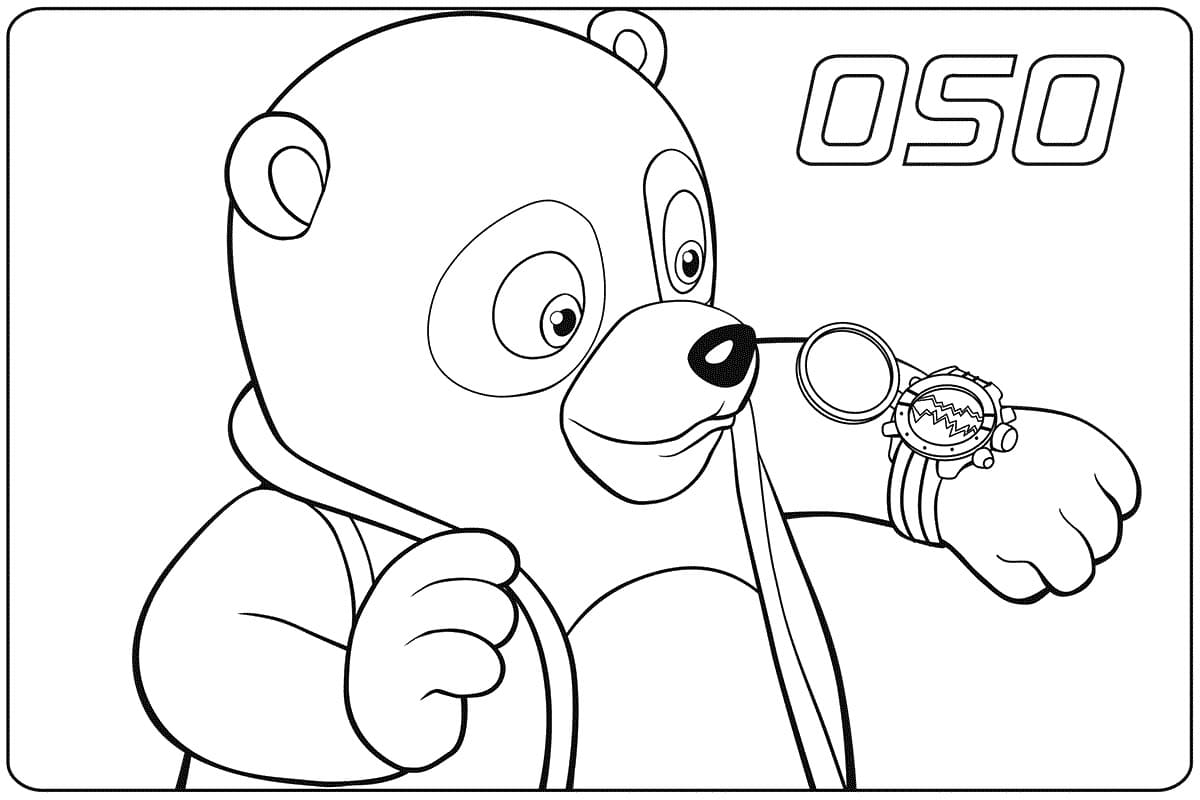 Oso from Special Agent Oso Coloring Page - Free Printable Coloring Pages  for Kids