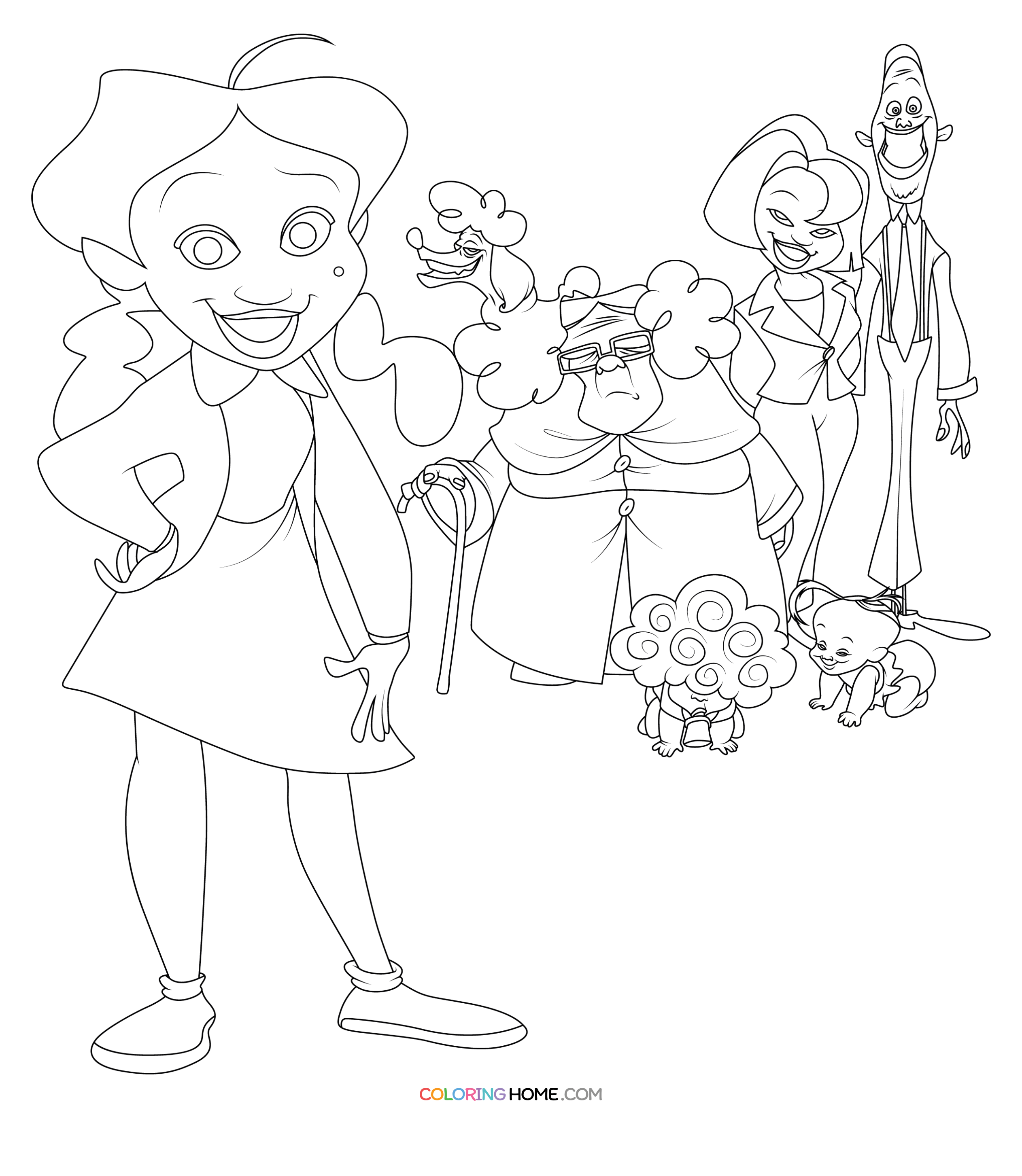 The Proud Family coloring page