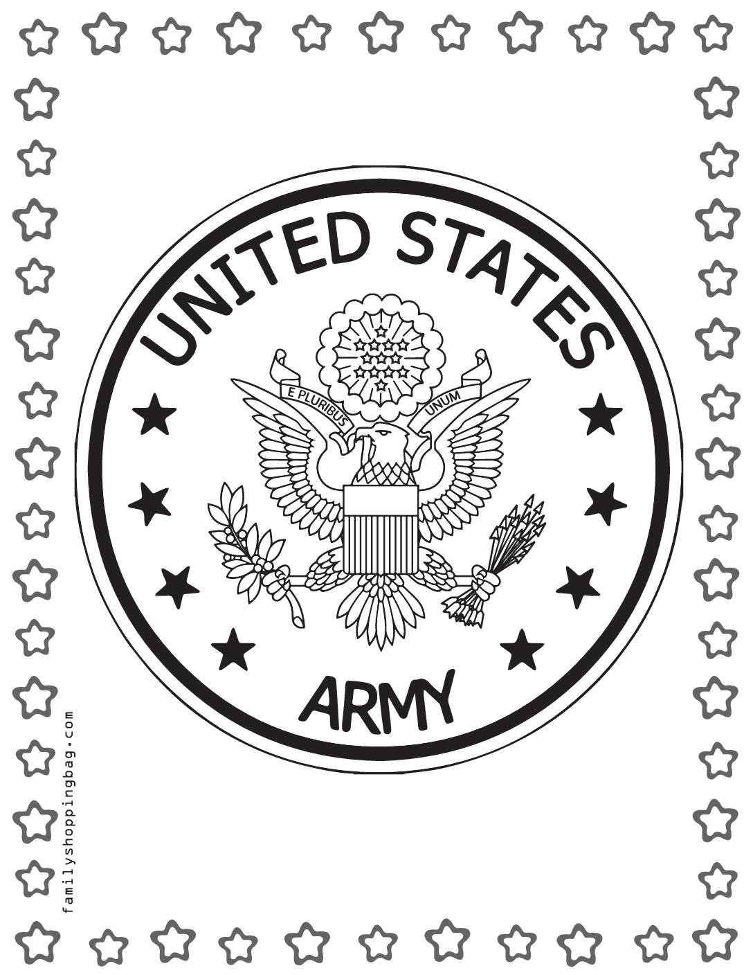 Coloring Page 2 army