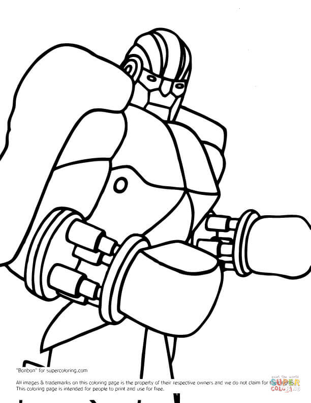 Real Steel Ambush coloring page | Free Printable Coloring Pages
