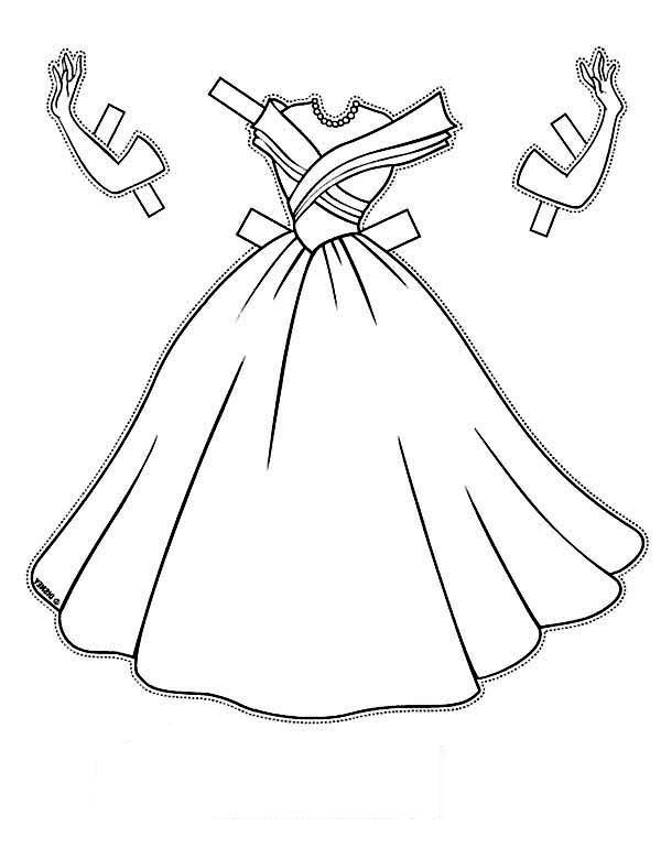 Formal Occasion Dress And Accessories Coloring Page : Coloring Sun | Formal  occasion dress, Occasion dresses, Formal occasion