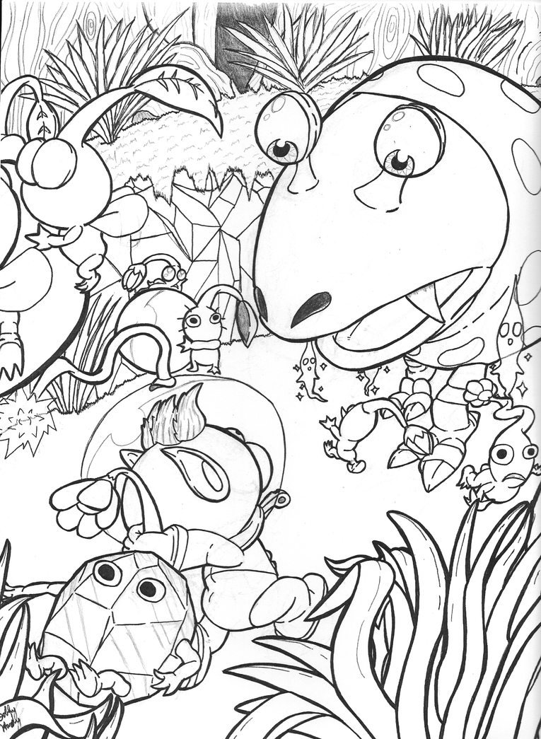 Pikmin coloring pages