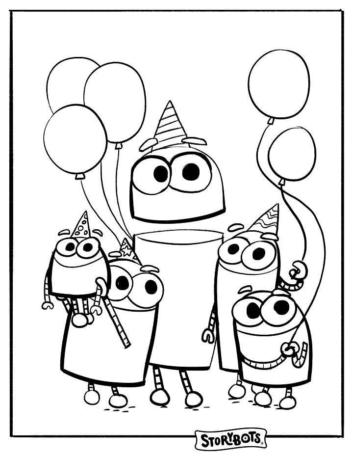 StoryBots Super Songs Coloring Pages - Free Printable Coloring Pages for  Kids