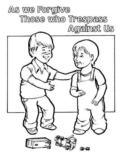 Jesus teaches forgiveness coloring pages