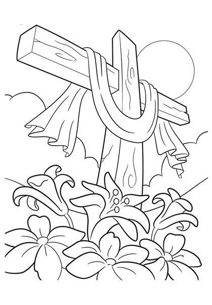 Top 10 Free Printable Cross Coloring Pages Online | Easter coloring pages,  Crayola coloring pages, Easter coloring sheets