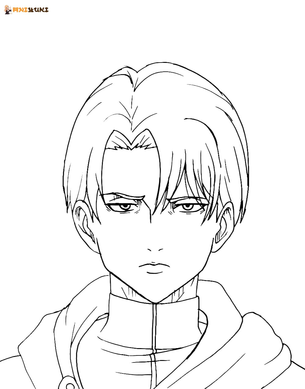 Levi Ackerman Coloring Page Free Coloring Page Coloring Home