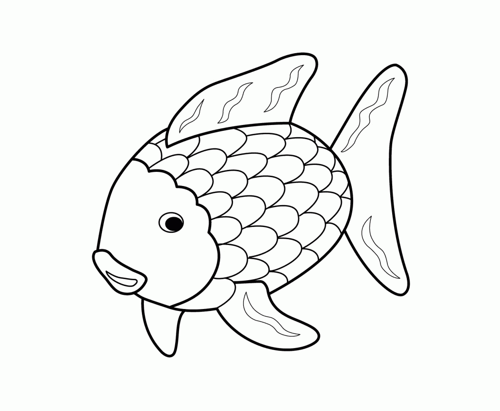 The Rainbow Fish Coloring Page - Coloring Pages For Kids And For