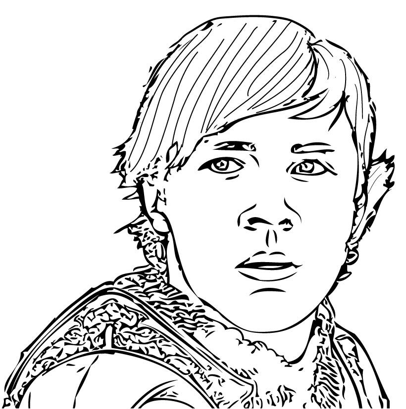 THE CHRONICLES OF NARNIA coloring book pages - Edmund Pevensie