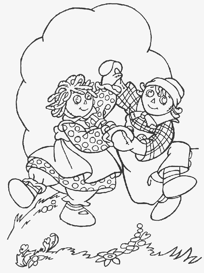Raggedy Ann and Andy Coloring Pages - Color Book