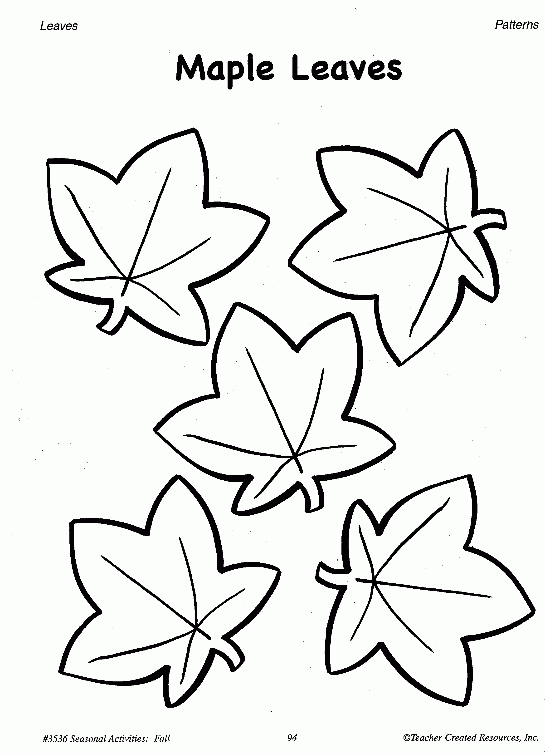 Printable Autumn Leaves - Coloring Pages for Kids and for Adults