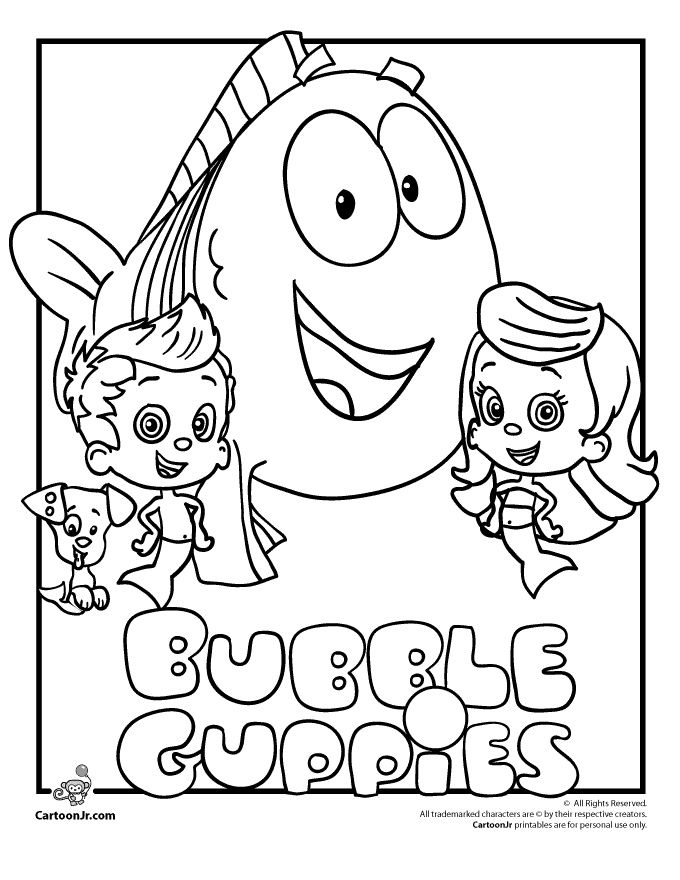 Bubble Guppies Coloring Pages | Cartoon Jr.