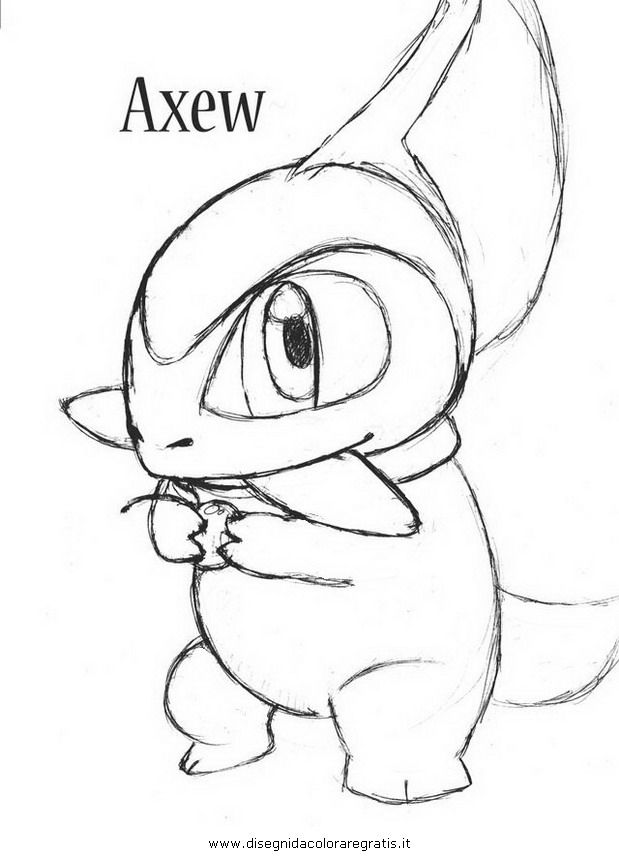 Axew Pokemon Drawings Images | Pokemon Images - Coloring Home