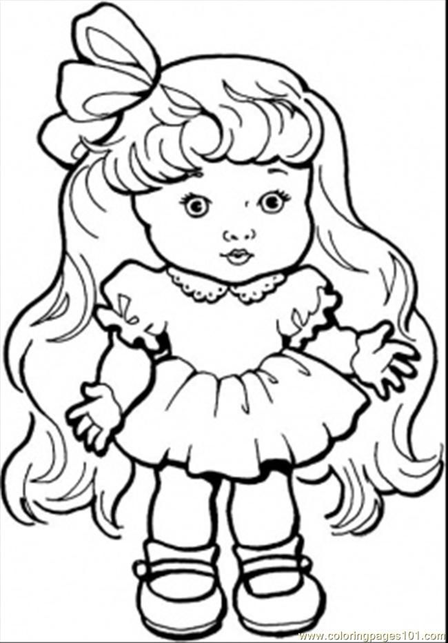 12 Pics of Doll Coloring Pages For Girls - Cute Little Girl ...