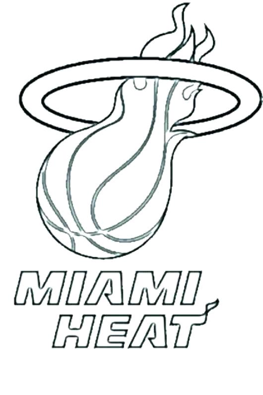 Miami Heat Coloring Pages - Coloring Home