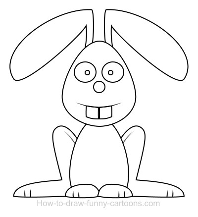 Drawing a rabbit cartoon